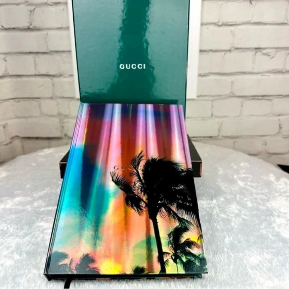 Gucci Chrome Notebook, stickers, Notecards and Envelope set with shoppin… - Picture 3 of 14